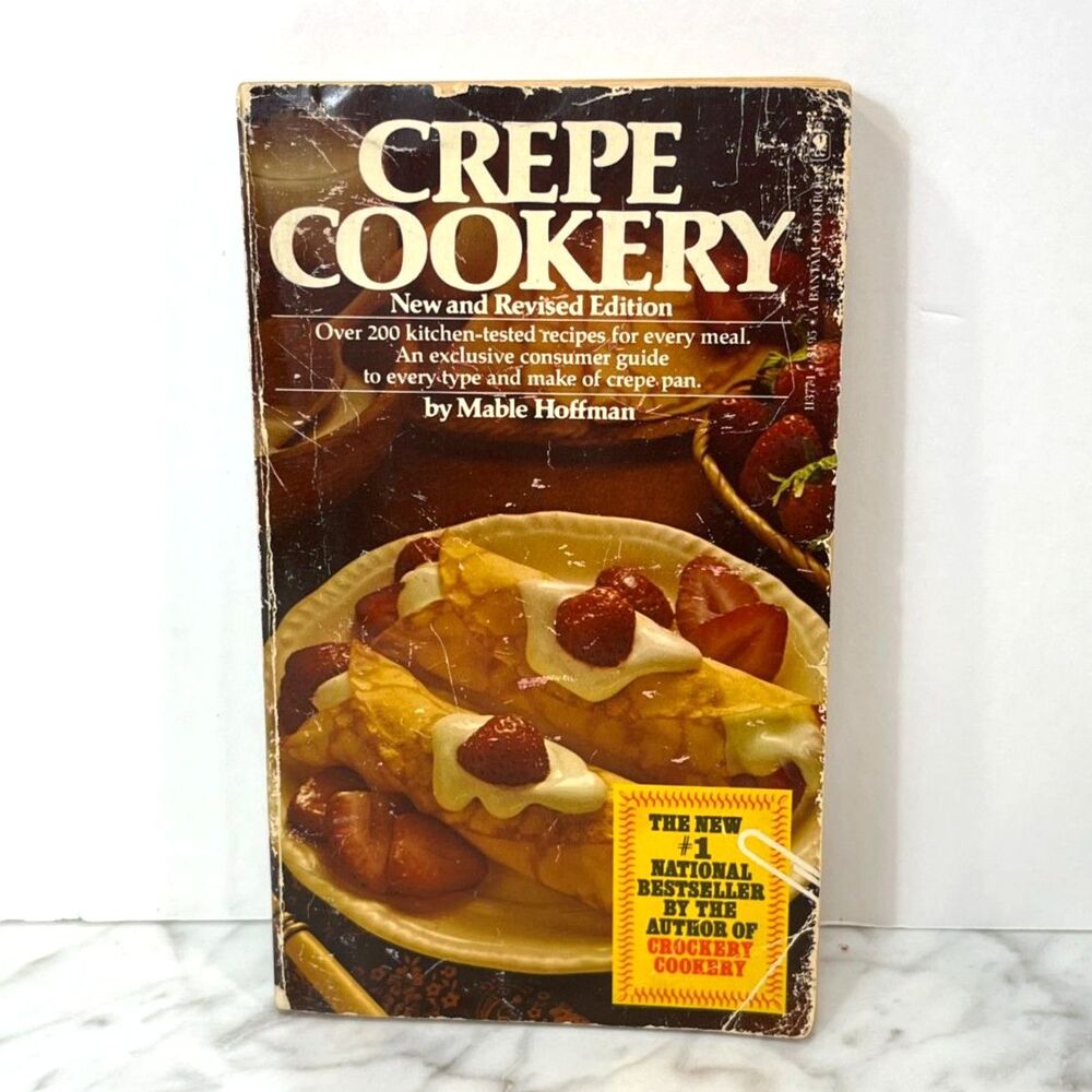 Crepe Cookery Cookbook By Mable Hoffman 1977 Vintage 200 + great recipes